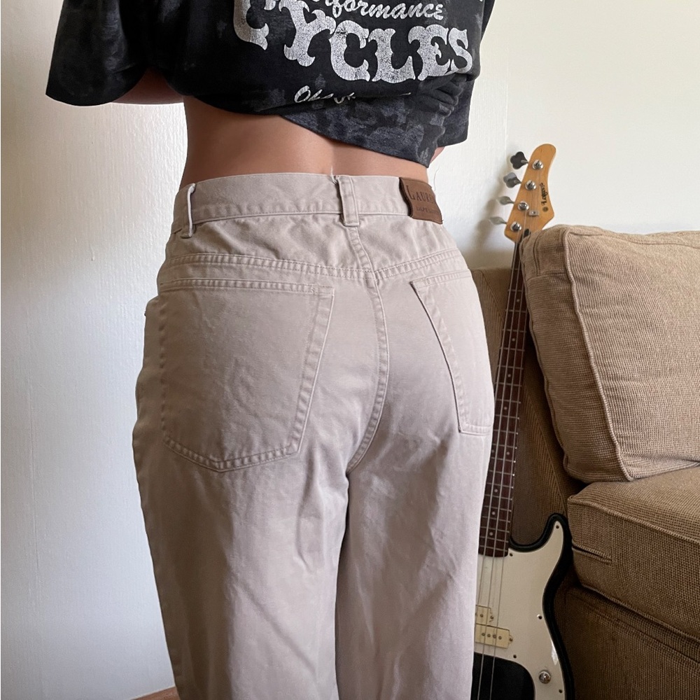 Ralph lauren khaki straight leg pants, cargo baggy pants